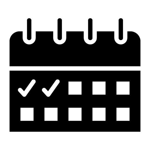 Reservation Glyph Icon | Ski Resort