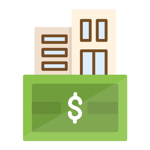 Fixed Asset Flat Icon