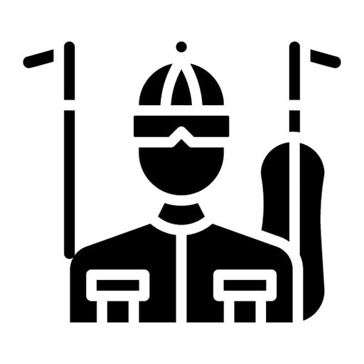 Skier Male Glyph Icon