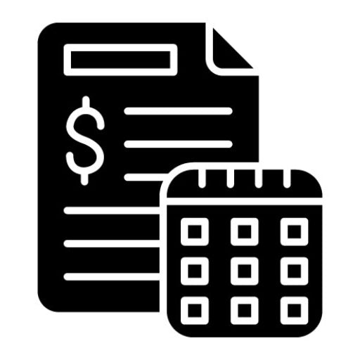 Yearly Report Glyph Icon