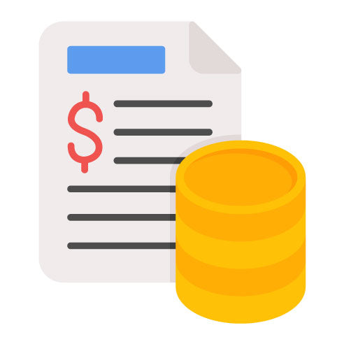 Financial Database Flat Icon