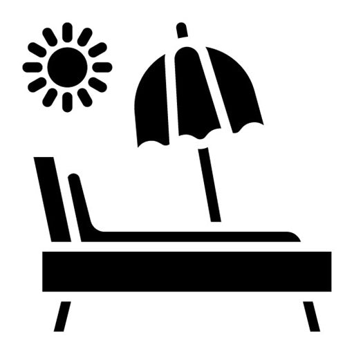 Vacation Glyph Icon | Ski Resort