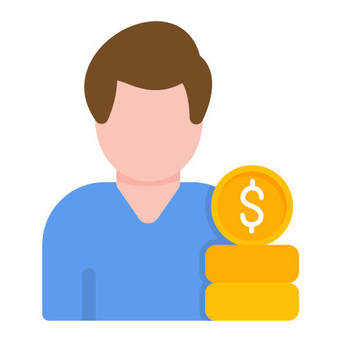 Male Financial Advisor Flat Icon