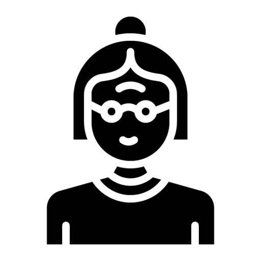 Grandmother Glyph Icon | Child Adoption