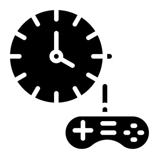Play Time Glyph Icon
