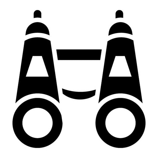 Binoculars Glyph Icon | Shooting