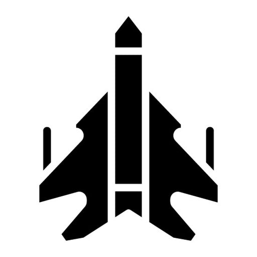 Jet Glyph Icon | Shooting