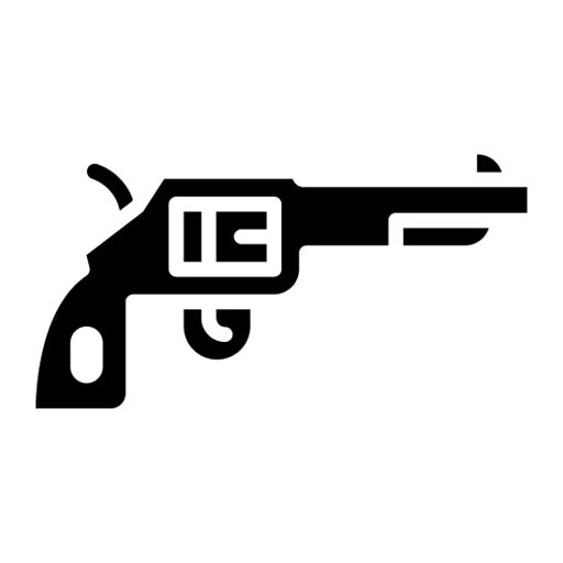 Revolver Glyph Icon | Shooting