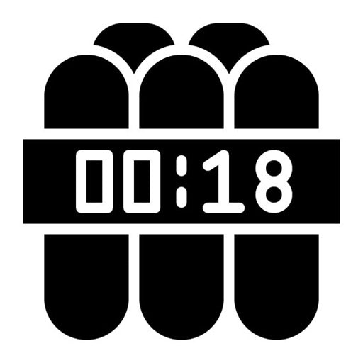 Time Bomb Glyph Icon
