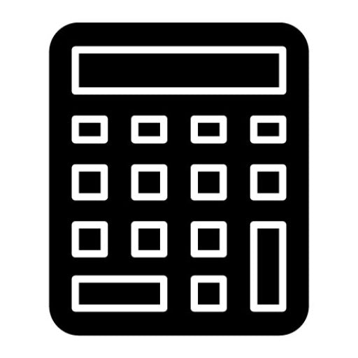 Calculator Glyph Icon | Accounting