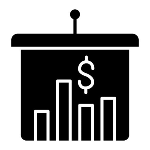 Business Plan Glyph Icon | Accounting
