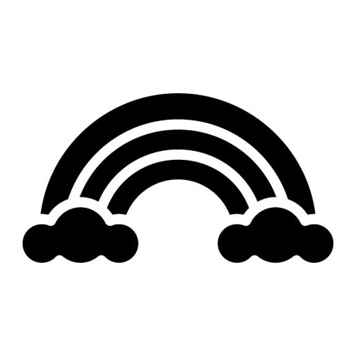 Rainbow Glyph Icon | Fairytale