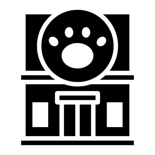 Animal Hospital Glyph Icon