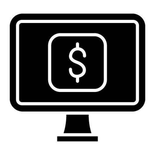 Money Software Glyph Icon