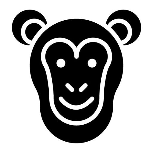 Monkey Glyph Icon