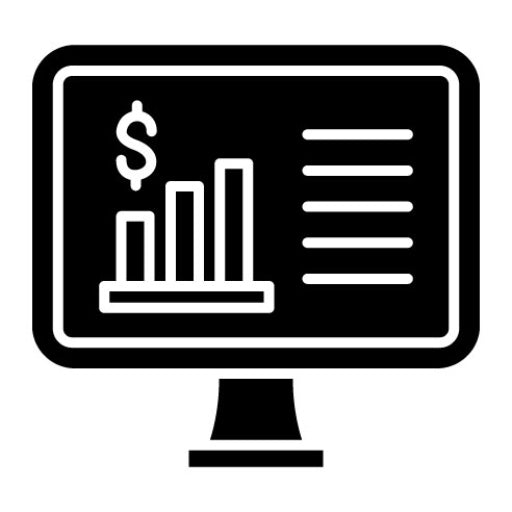 Online Course Glyph Icon