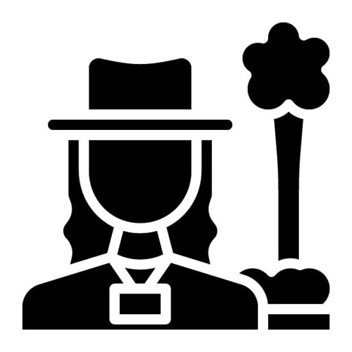 Rainforest Guide Female Glyph Icon