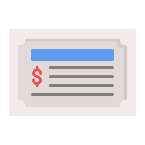 Accounting Certificate Flat Icon