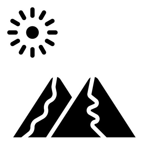 Sand Dune Glyph Icon | Rainforest
