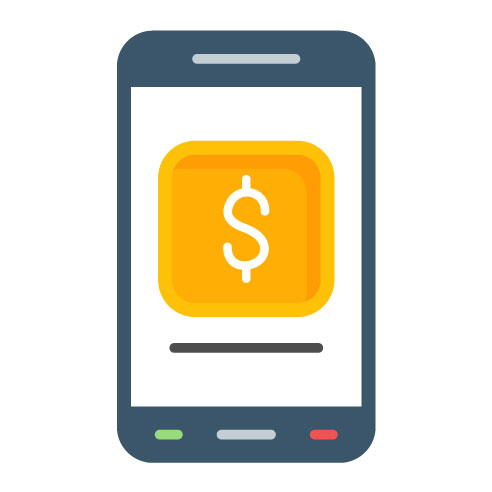 Financial App Flat Icon