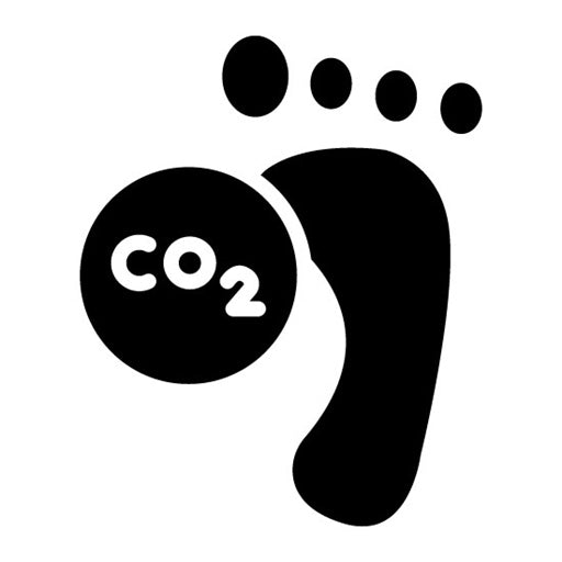Carbon Footprint Glyph Icon | Global Warming