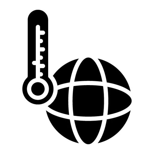 Climate Change Glyph Icon | Global Warming