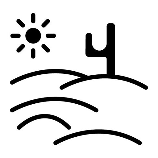 Desert Glyph Icon | Global Warming