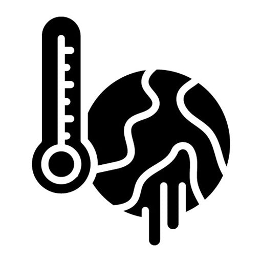 Global Warming Glyph Icon | Global Warming