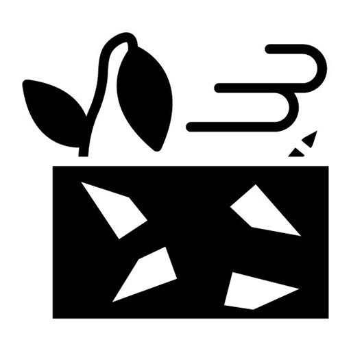 Land Pollution Glyph Icon