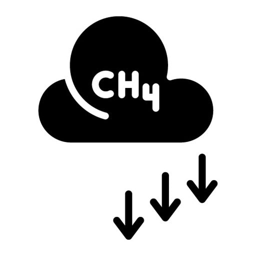 Methane Glyph Icon