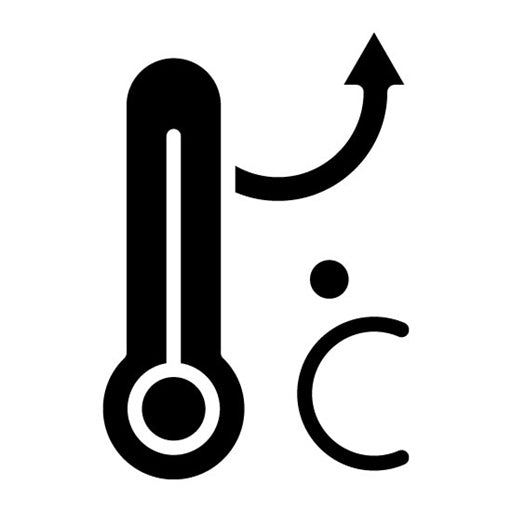 Temperature Increase Glyph Icon