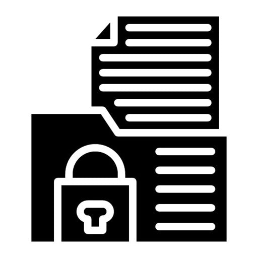 Confidential Project Glyph Icon