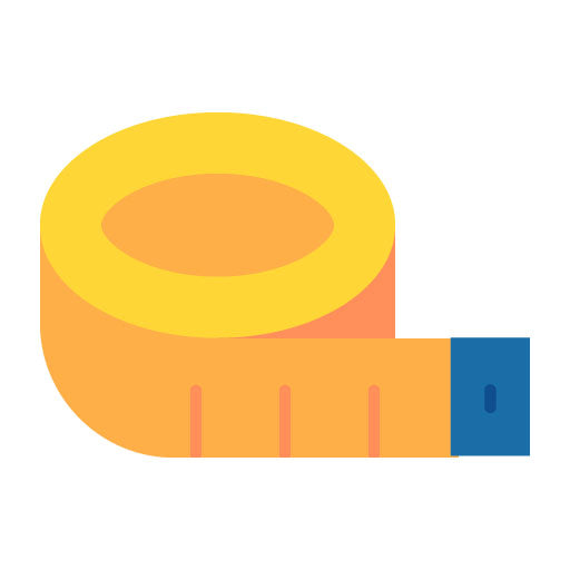 Measuring Tape Flat Icon