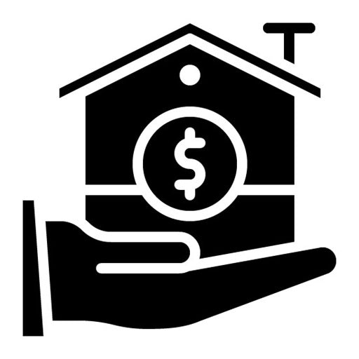 Mortgage Glyph Icon