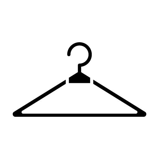 Clothes Hanger Glyph Icon | Sewing