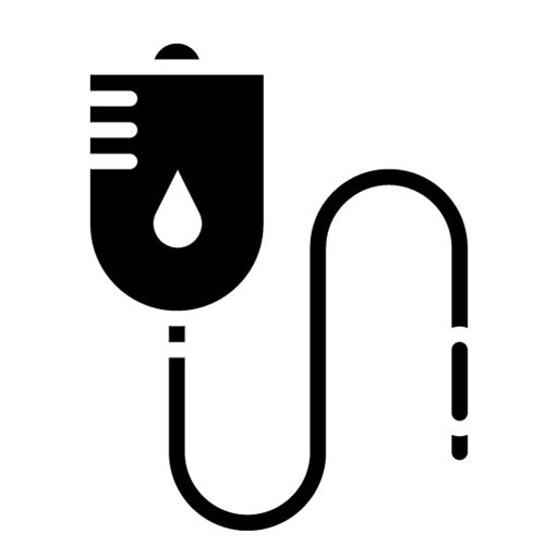 Blood Transfusion Glyph Icon | Nursing
