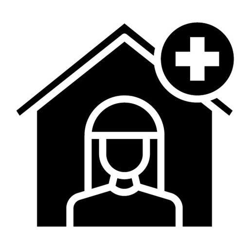 In Home Nurse Glyph Icon