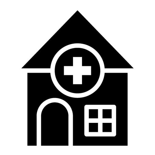 Nursing Home Glyph Icon