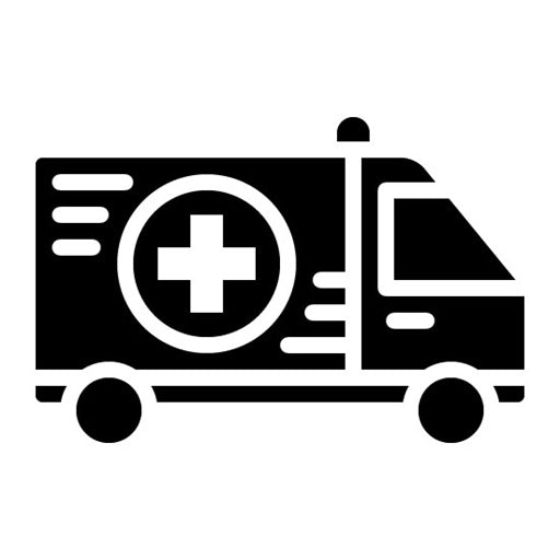 Ambulance Glyph Icon | Public Services