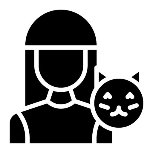 Animal Handler Female Glyph Icon | Public Services