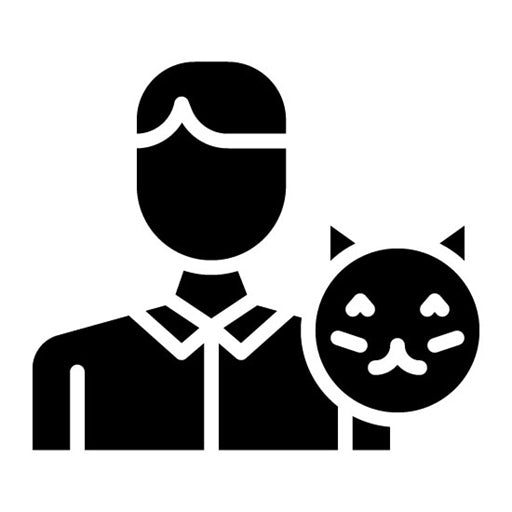 Animal Handler Male Glyph Icon | Public Services