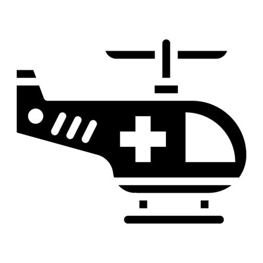 Aviation Unit Glyph Icon | Public Services