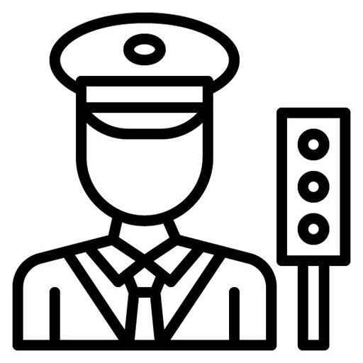 Civilian Traffic Officers Icon | Public Services