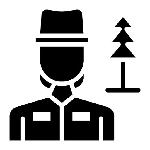 Park Ranger Female Glyph Icon | Public Services