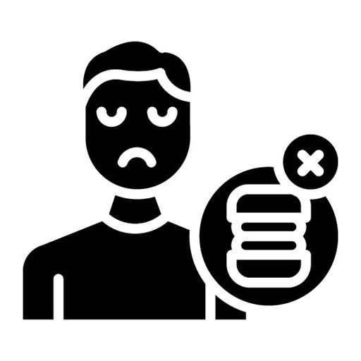 Anorexia Glyph Icon