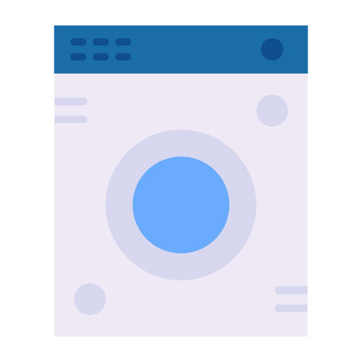 Washing Machine Flat Icon