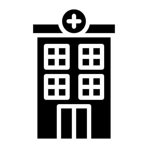 Rehab Clinic Glyph Icon