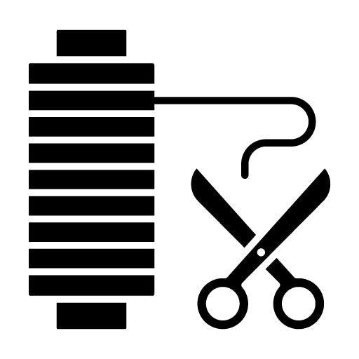 Thread Cut Glyph Icon