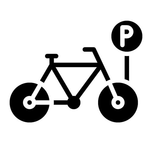 Bike Parking Glyph Icon
