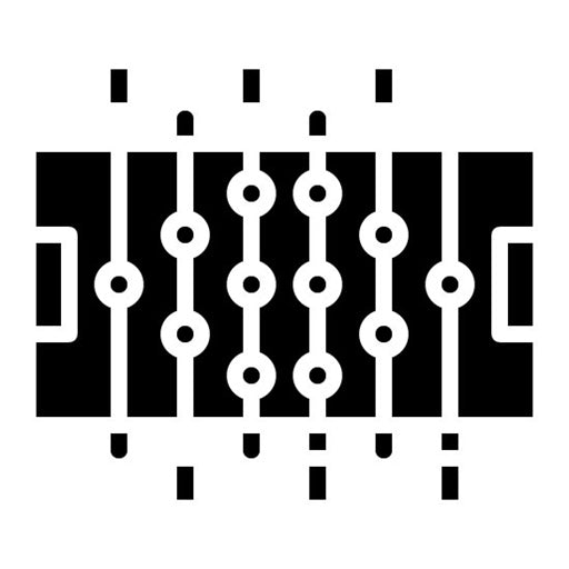 Foosball Glyph Icon